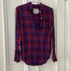 flannel long sleeved shirt